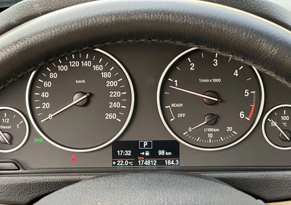 BMW Seria 3 cena 63900 przebieg: 174000, rok produkcji 2013 z Twardogóra małe 781